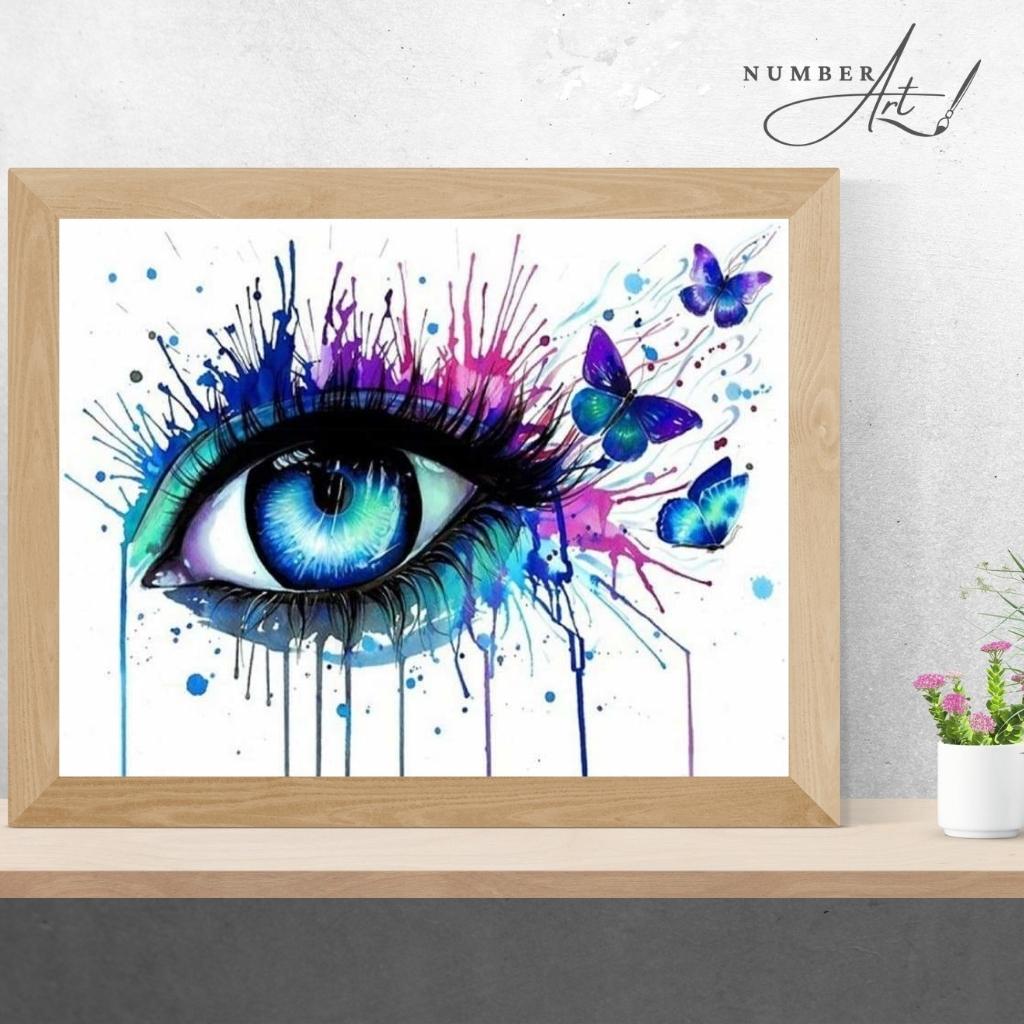 Abstract Weird Eye Paint By Numbers - Paint By Numbers