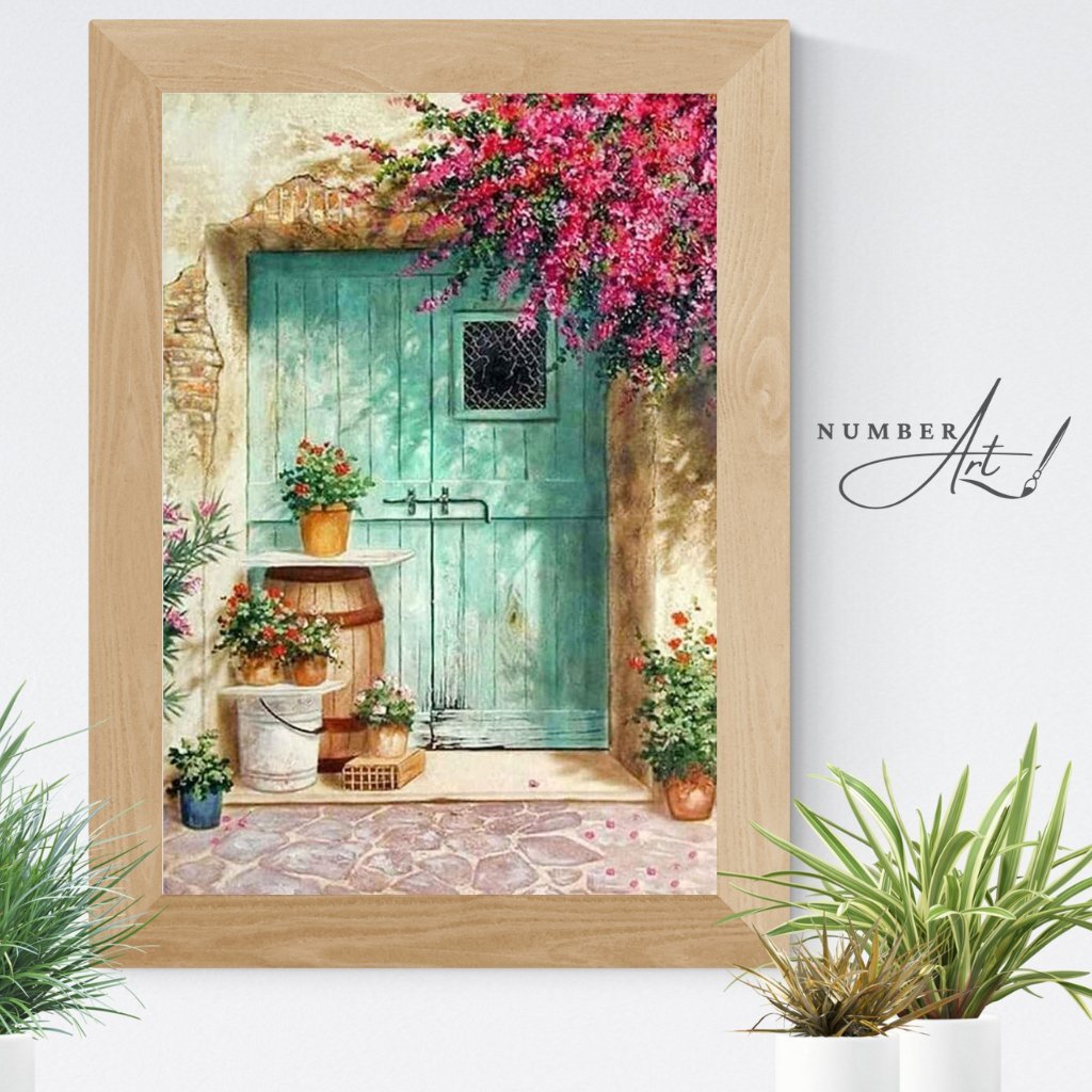 Enchanting Doorway Garden Paint by Numbers Kit - Number Art